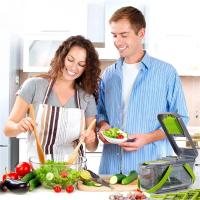 Cortador de Verduras y Espinillas de Acero Inoxidable 25 en 1 13 Cuchillas Rectangulares para Patatas y Tomates Ideal para Cocina y Hogar - details 4