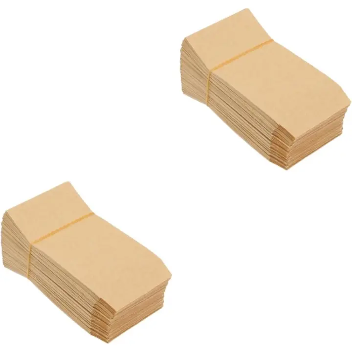 200 Pcs Bolsa de semillasPapel de almacenamiento de flecha Jardín de almacenamiento Bolsas de maíz Bolsa de maíz de flecha Artículos de recuperación de fondos Bolsas de papel de callos Papel Kraft vintage - 1