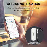Sensor De Temperatura Y Humedad WiFi Tuya Blanco Para Casa Inteligente Batería Poderada Monitoreo Por APP Alexa Google - details 7
