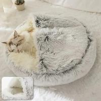 Waneka - Cama semi cerrada para Gatos Modelo Korat - Tamaño XL 60 cm - mullida - details 5