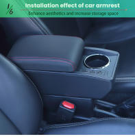 Caja De Apoyabrazos Para Suzuki Swift Accesorios De Interior PU Cuero / Plástico ABS Caja De Almacenamiento Dedicada Para Retrofits 2001-2024 - details 7
