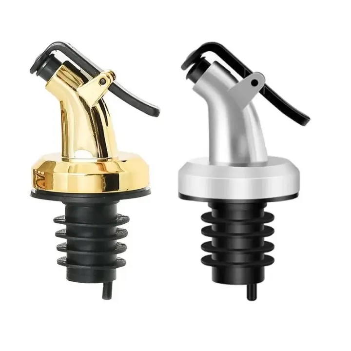 3pcs Tapón De Aceite De Oliva Silicona No Derramamiento Dispensador Creativo Para Botella De Vinagre Y Aceite Ecológico Y Duradero - 1