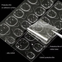 Adhesivos De Uñas Doble Cara 25 Hojas/600 Piezas Super Pegajosos Impermeables Transpirables Para Uñas Postizas Jelly Glue - details 3