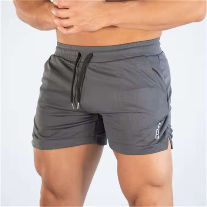 Nuevos Shorts De Fitness Para Hombre Verano Gimnasio Ejercicio Mesh Transpirable Secado Rápido Pantalones De Playa Deportivos Talla Verdadera Material Poliéster - 1