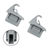 Herramienta De Soporte Para Visera Solar Mitsubishi Lancer Outlander Sport ASX Color Gris MR654343 Clip De Placa De Sol Negro - details 1