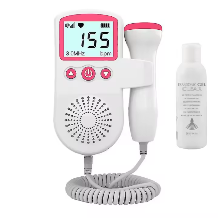 GEL + DOPPLER monitor Detector de frecuencia cardíaca fetal del bebé sin radiación para escuchar el latido del corazón del bebé - BIG HOME GOODS - 1