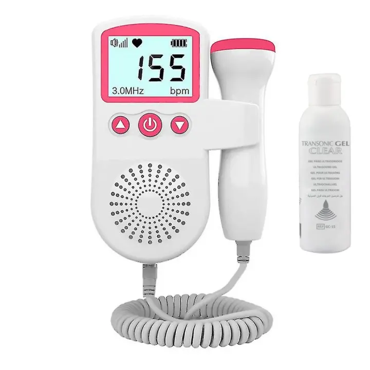 GEL + DOPPLER monitor Detector de frecuencia cardíaca fetal del bebé sin radiación para escuchar el latido del corazón del bebé - BIG HOME GOODS - 1