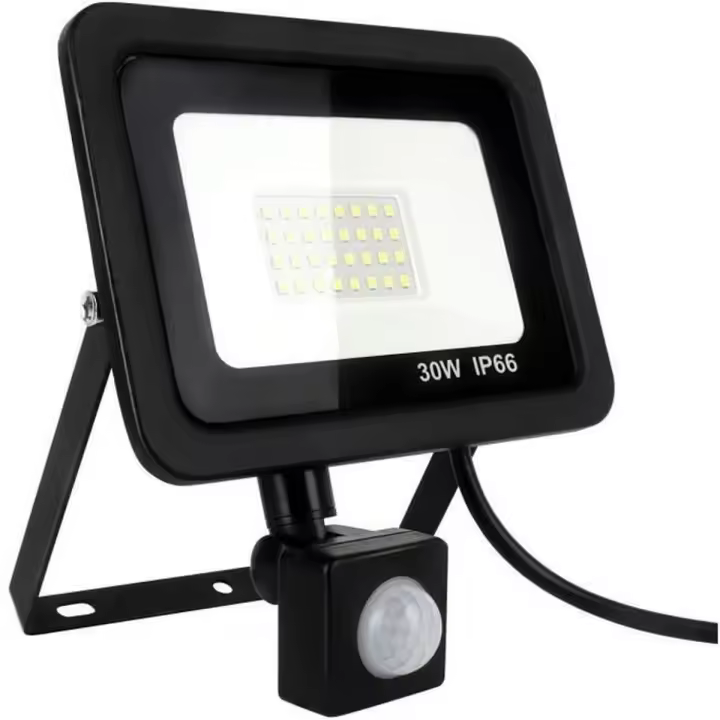Reflector LED para exteriores de 30 W, detector de movimiento, potente foco LED, 6000 K - 1