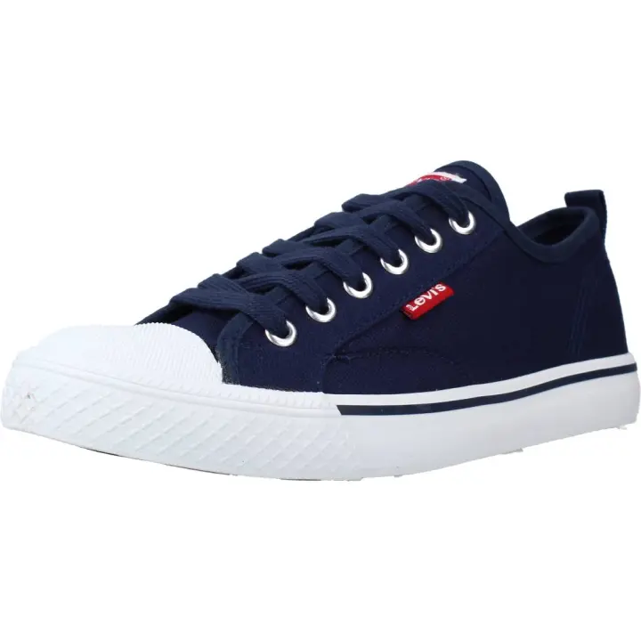 LEVIS FOOTWEAR AND ACCESSORIES LEVIS Zapatillas de Lona Azul Marino con Puntera de Goma y Cordones Ajustables - 1