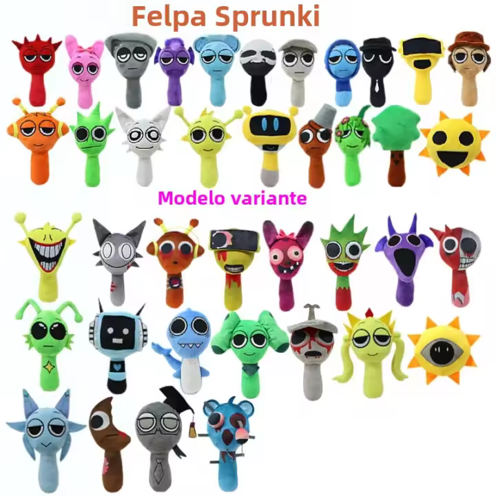 Muñeco De Peluche Funbot Oren Sprunki 25-33cm Robot Gato Juguete De Peluche Para Niños Regalos De Cumpleaños Accesorios De Juego - 1