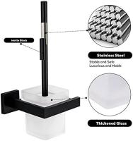 Tenedor de cepillo del retrete con el color de plata en acero inoxidable 304 Tenedor de cepillo básico del retrete en los accesorios necesarios modernos y simples de la superficie pulida para el WC del retrete del cuarto de baño - details 1