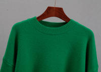 Suéter De Punto Grueso Para Mujer Hirsionsan Oversized Casual Chic Suave De Otoño Invierno Estilo Básico Pullover Suelto - details 21