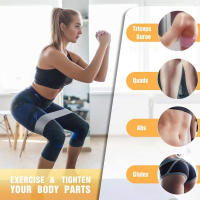 Banda De Resistencia De Color Gradiente Para Sentadillas Profundas Y Modelado De Glúteos Crochet Elasticidad Fitness Para Hombres Y Mujeres - details 0