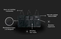Organizador de Maletero Colgante para Coche |Organización Práctica y Resistente | Impermeable y Ajustable  - PMK Grupo - details 2