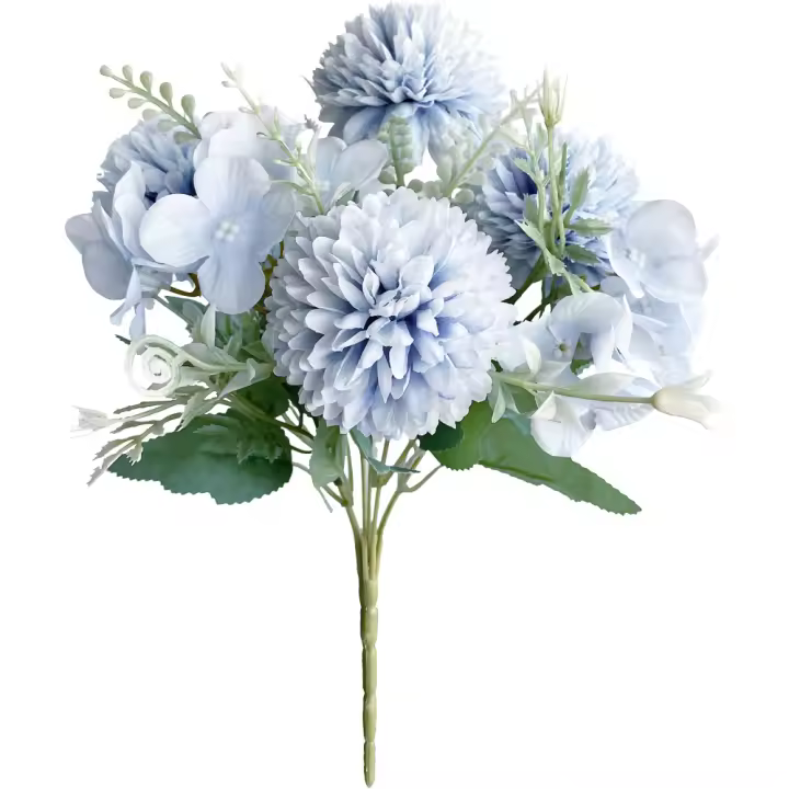 Poenia Arte Floral - Flores Artificiales - Ramo Hortensia Artificial 32cm - Variedad de Colores - 1