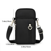 Bolso De Hombro Para Mujer Estilo Deportivo Con Cuatro Cremalleras Bolso Cruzado Portátil Monedero Bolsa De Teléfono Casual Unisex - details 1