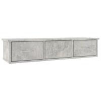 vidaXL Estante cajones pared contrachapada 88x26x18,5cm Blanco, Negro, Roble Sonoma Mueble Almacenaje Estantería para Oficina, Estudio, Dormitorio Estantería/Librería/ mueble de Almacenamiento - details 4
