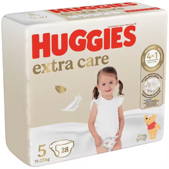 Huggies Extra Care Pañales Talla 5 11-25Kg 28Uds - 1