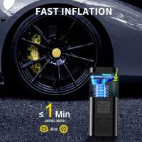 Inflador de neumáticos, compresor de aire portátil, bomba de aire inalámbrica para neumáticos de coche, inflador eléctrico con manómetro digital para coches, bicicletas, balones y motocicletas. - details 4