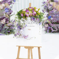 Arco De Flores Artificiales De Paeonia Para Boda Decoración De Casa Y Mesa Falsas Flores Simulación De Signo Welcome Para Eventos Y Celebraciones - details 4
