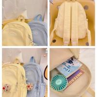 Mochila Grande Para Mujer Impermeable Ligera De Nylon Sólido Sin Colgantes Mochila Estudiantil Con Cierre De Cremallera - details 7