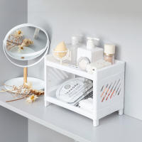 Estante Multifuncional Doble Capa Para Escritorio Organizador De Cosméticos Y Artículos Domésticos Ecológico De Plástico - details 16