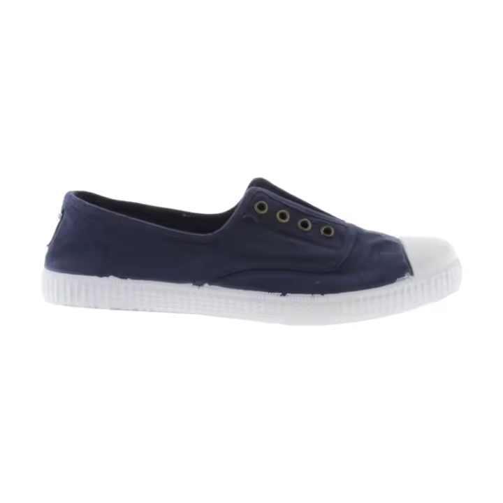 Zapatillas Azul Marino Victoria Inglesa Lona Drec Elástico Cómodas y Ligeras - 1