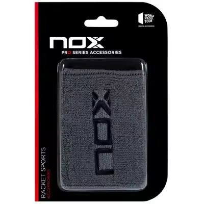 Muñequeras Nox Gris/Logo Negro - 1