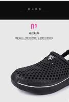 Zapatillas De Taconete Bajo Para Hombre Sandalias De Cierre Inyectado EVA Zapatos De Jardín Y Playa Para Verano Couplet - details 6