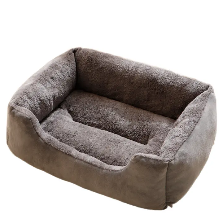 Lugar de sueño para gatos o perros pequeños, gris, 72*53 cm - 1