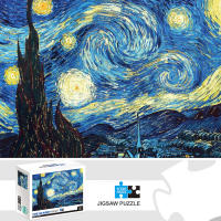 Rompecabezas De 1000 Piezas 'La Noche Estrellada' Juego Educativo Para Adultos Y Niños Decoración De Hogar Divertido Y Educativo - details 0