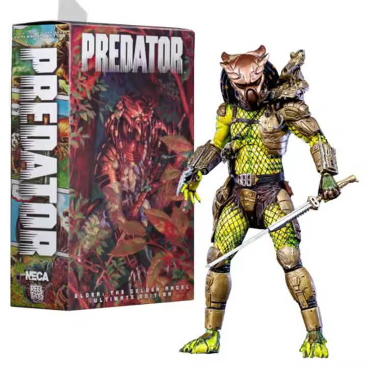 Figura Predator Ultimate Elder Golden Angel 18cm – NECA Action Figure Coleccionismo #1718 Oficial para Fans de PREDATOR y ALIEN - 1