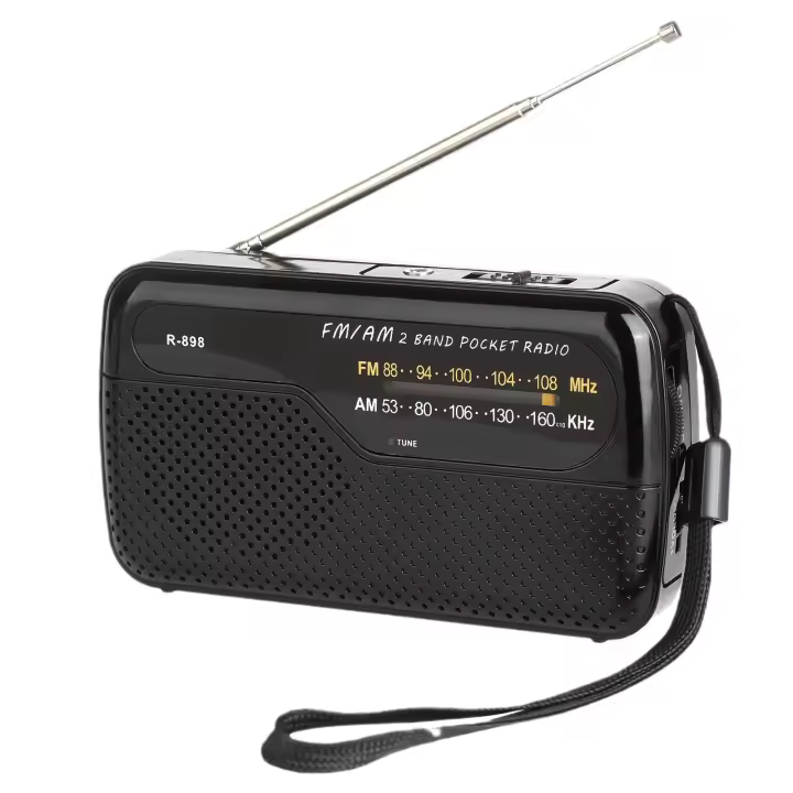 Radio FM/AM para exteriores, compacta y portátil - 1
