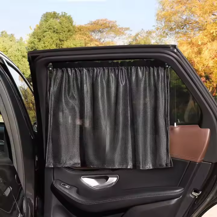 Cortinas De Privacidad Para Automóvil Con Protección Solar Y Ventosa Accesorios De Vehículo Para Ventanas Laterales Material No Tejido Estándar - 1