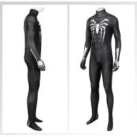 Traje De Cosplay Spider Man Símbolo Negro Venom Miles Morales Para Halloween Y Comic-Con Traje De Invierno Para Adultos - details 17