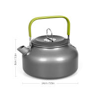 Kettle Portátil De Aluminio Para Exteriores Tetera Para Camping Senderismo Picnic Olla De Café Tejado Interior Resistente Al Desgaste - details 4