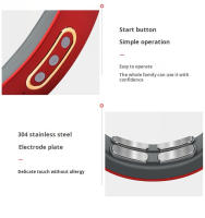 Masajeador De Cuello Y Hombros Eléctrico Con Pulso Magnético De 4 Cabezas Relajación De Vertebra Cervical Alivio Del Dolor Magnetoterapia TENS - details 7