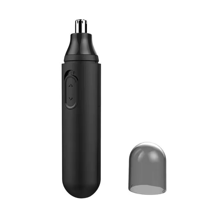 Cortapelos,Cortapelos Nariz y Oreja Profesional Indoloro per Hombre y Mujeres, Recortador Eléctrico para Barba Ceja y Vello Facial,Hoja de Doble Filo Impermeable Fácil de Limpiar(negro) - 1