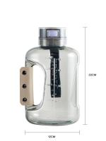 Botella De Agua Con Hidrógeno Portátil Para Deportes Generador De Agua Molecular Hidrógena Recargable Eco-amigable Capacidad De 1.5L Color Gris - details 2