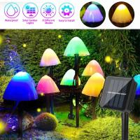 Luces De Hongo Solar Para Jardín Decoración De Fiesta En Camping Luces Faeiras De Paisagem Exterior Iluminação LED Contemporânea IP44 PVC - details 0