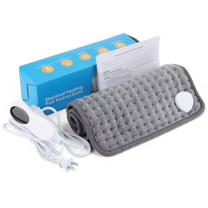 Almohadilla térmica para alivio de espalda y calambres, almohadilla térmica eléctrica calor rápido, ajuste de calor de 6 niveles, sincronización de 3 niveles, apagado automático, lavable a máquina. - 1