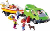 PLAYMOBIL 4144 Vacaciones Coche Familiar  +Lancha - details 3