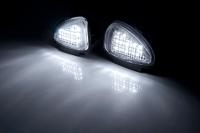 Luces LED under Mirror Para VW Golf MK6 Jetta MK4 Passat Eos Sharan Touran Tiguan Blanco Xenón 6000K Impermeables 12V Directo Reemplazo - details 4
