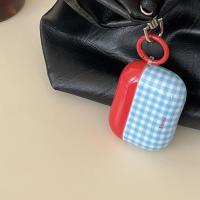 Funda Para AirPods 1/2/3/4 Y pro Con Colgante De Hongo Chequero Rojo Y Azul Diseño Lindo Y Protección Resistente De Plástico - details 7