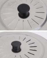 HOGARISIMO Tapa de acero para sartenes y ollas, Tapadera Multiusos sartenes, Tapadera Anti Salpicaduras de cocina, acero inoxidable, Apta para varios medidas - details 4