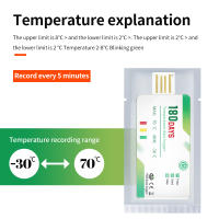 Logger De Temperatura Desechable 180 Días Con USB Y Reporte PDF Alarma De Temperatura Para Transporte Frío Indicador LED Rojo Y Verde - details 15