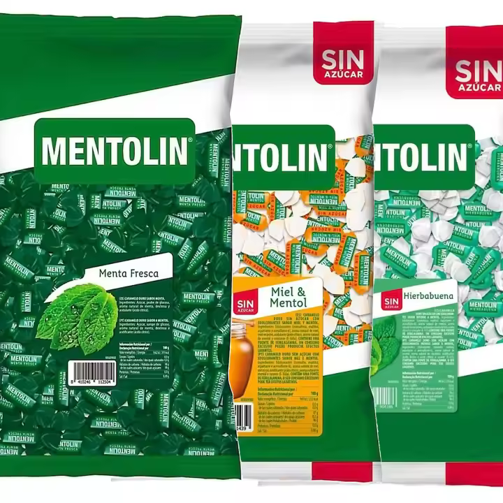 MENTOLIN PACK  3 Kg caramelos duros Menta Fresca & Miel Mentol & Hierbabuena - 1