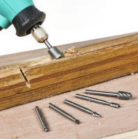 10Pc HSS Router Bits En Carburo Para Grabado Y Tallado En Madera Herramientas Para Talleres Rotativos DIY 1/8"(3mm) Broca De Abrazadera - details 8