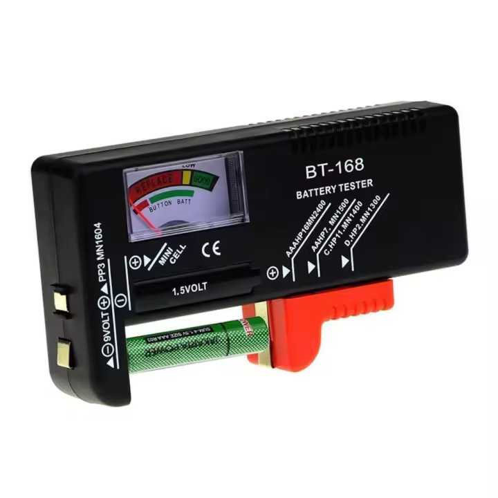 Comprobador Verificador de Baterías Análogico 1.5-9V con Fácil Lectura - 1