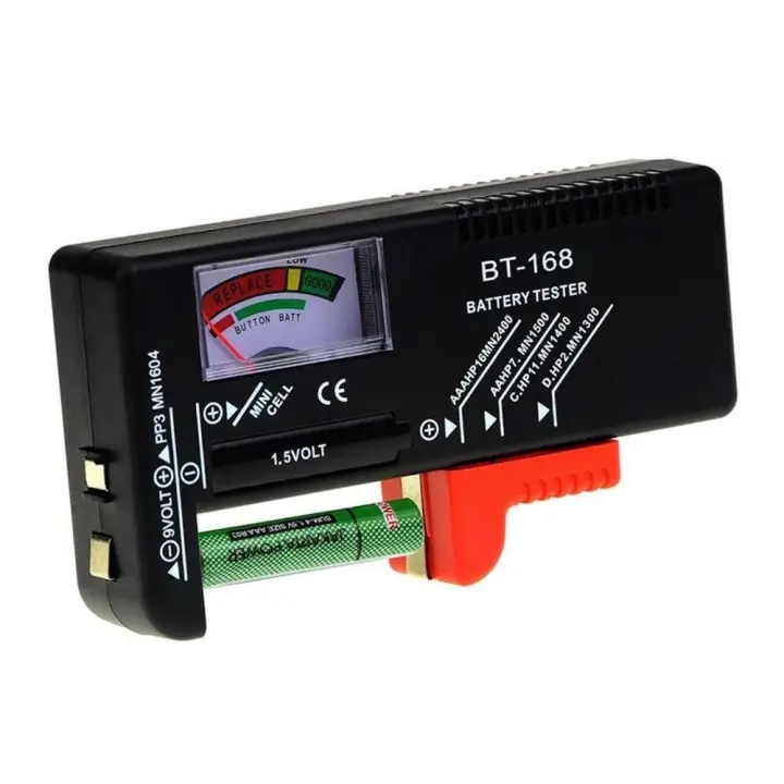 Comprobador Verificador de Baterías Análogico 1.5-9V con Fácil Lectura - 1